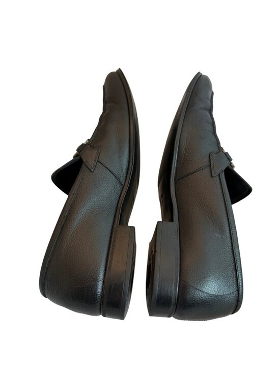 Salvatore Ferragamo Flori 2 Pebbled Leather Loafers Dress Shoes Size 8.5 EE 2E main image 6